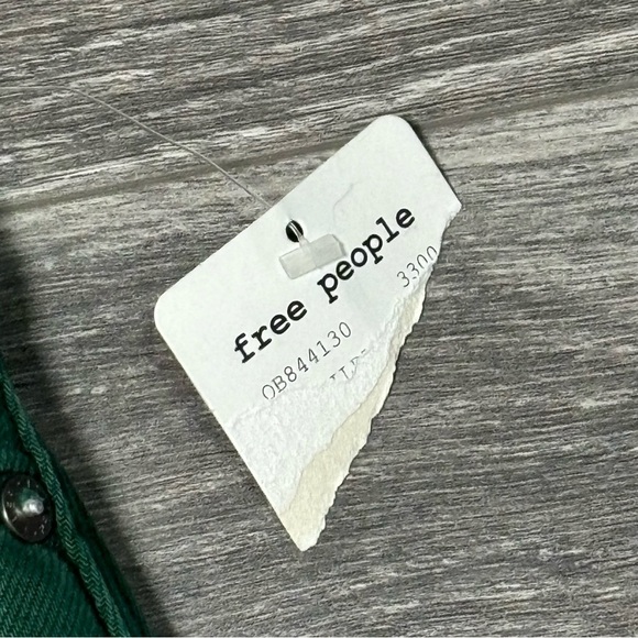 Free People We the Free Zip It Up Mini Jean Skirt Green Cotton size 31 *251 - Picture 4 of 12